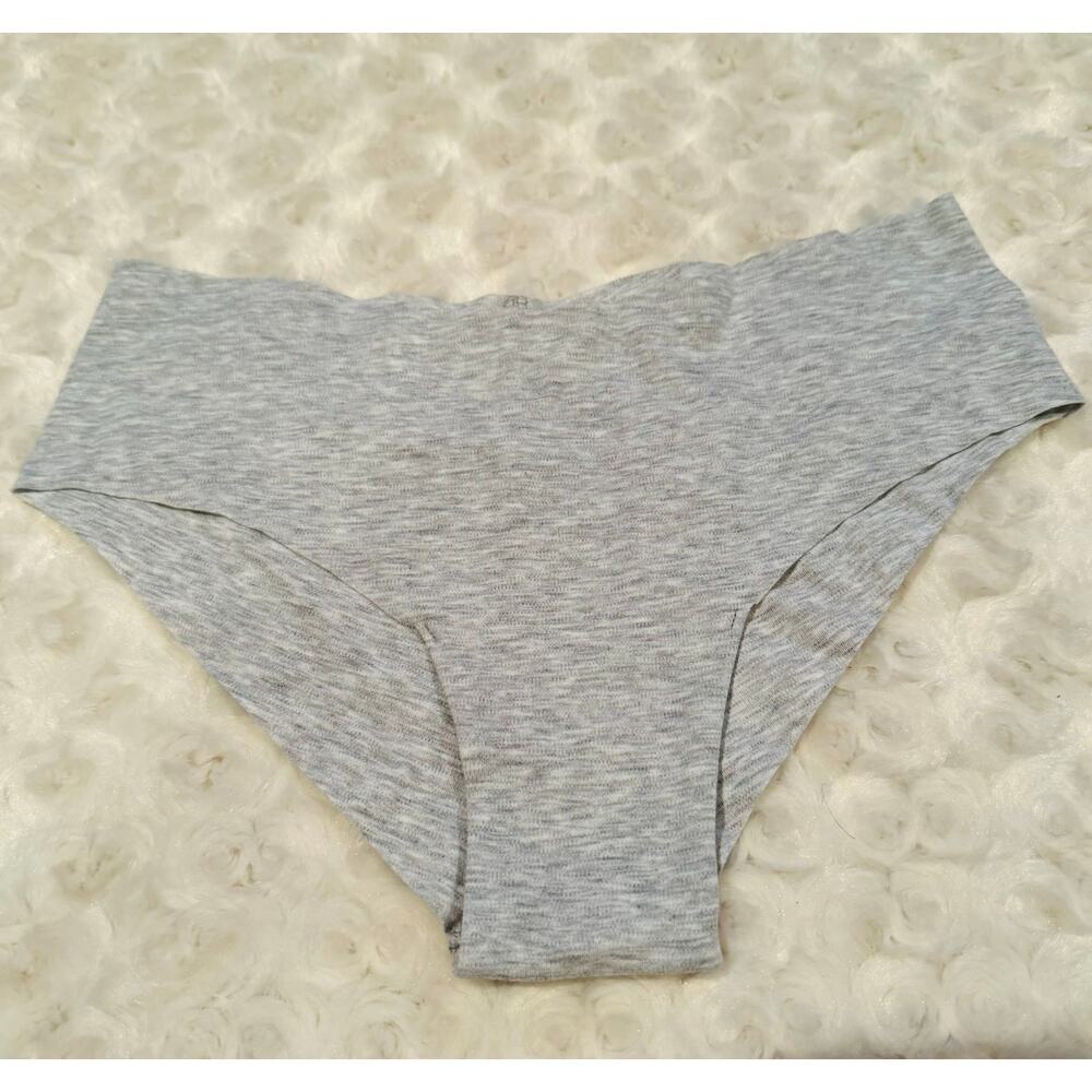 aerie Cheeky Coquine Heather Grey Cotton Underwear Panties Undies NEW Size Small